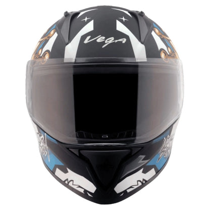 Vega Bolt Crown Men ISI and DOT Certified Full Face Helmet