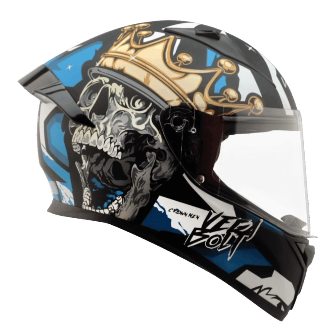 GUB Vega Bolt Crown Men ISI and DOT Certified Full Face Helmet