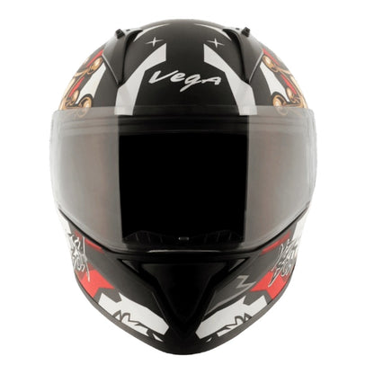 Vega Bolt Crown Men ISI and DOT Certified Full Face Helmet