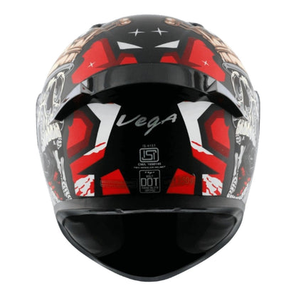 Vega Bolt Crown Men ISI and DOT Certified Full Face Helmet