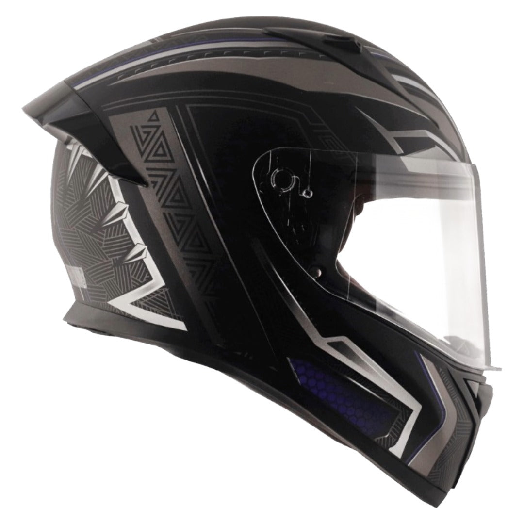 GUB Bolt Marvel Black Panther Edition Matte Finish Helmet