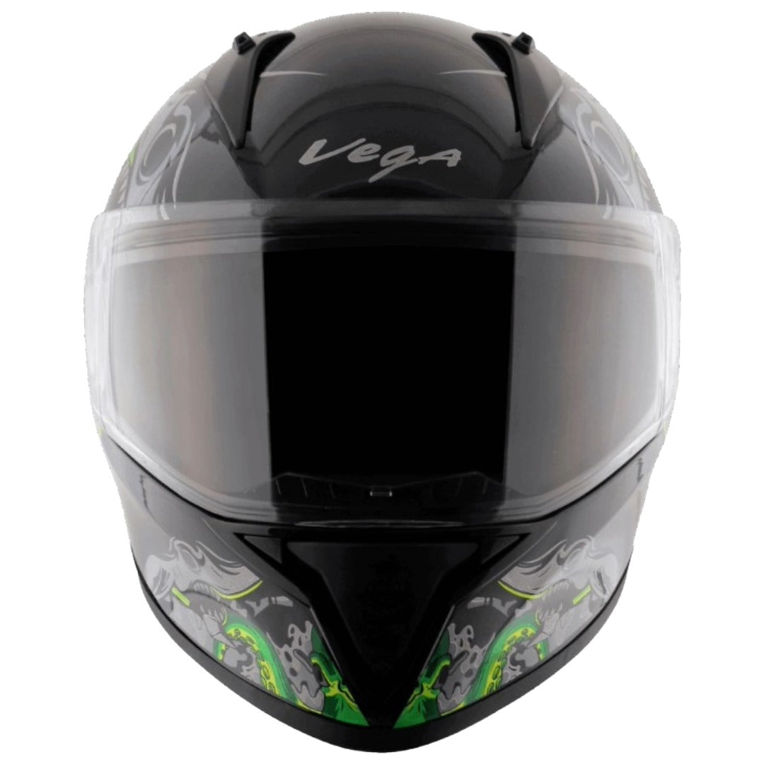 GUB Vega Bolt Octopus ISI and DOT Certified Full Face Helmet for Men with Clear Visor