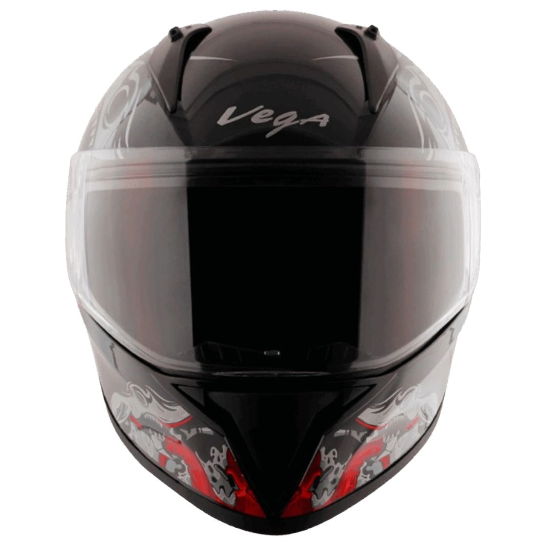 GUB Vega Bolt Octopus ISI and DOT Certified Full Face Helmet for Men with Clear Visor