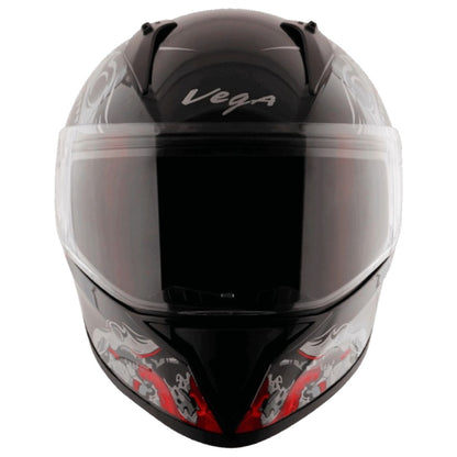 Vega Bolt Octopus ISI and DOT Certified Full Face Helmet for Men with Clear Visor