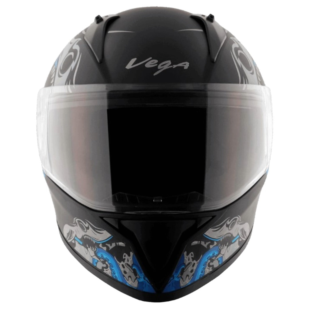 GUB Vega Bolt Octopus ISI and DOT Certified Full Face Helmet for Men with Clear Visor
