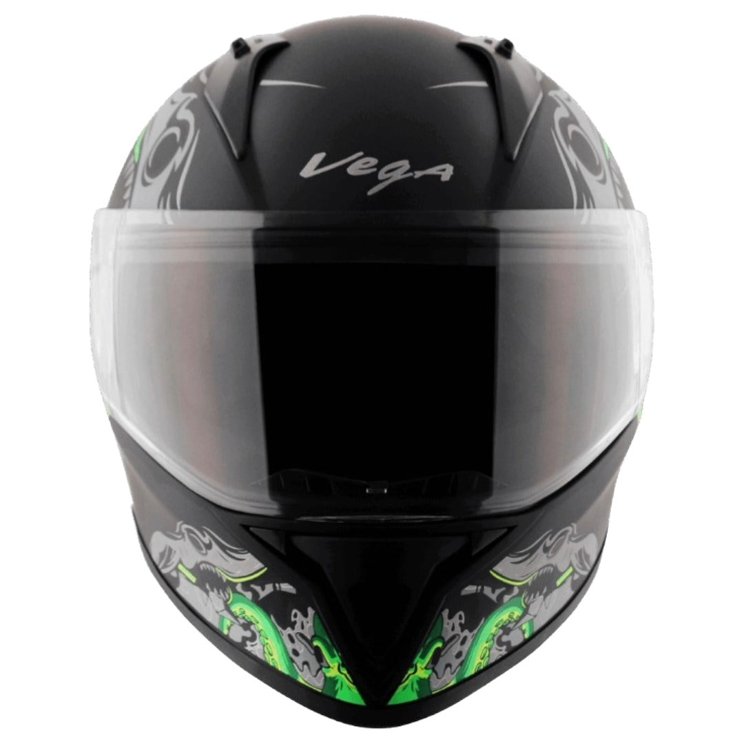 GUB Vega Bolt Octopus ISI and DOT Certified Full Face Helmet for Men with Clear Visor