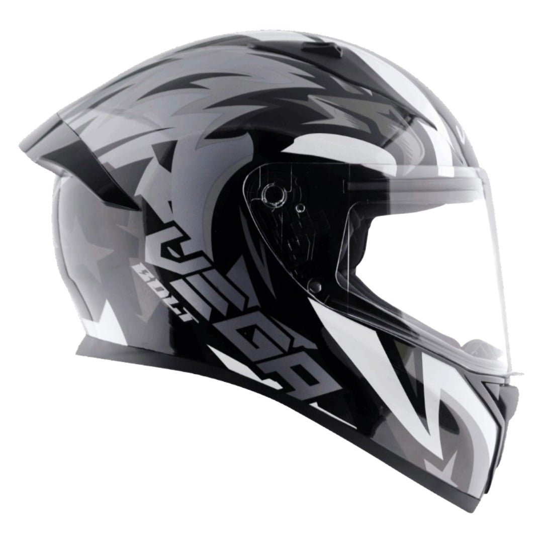 GUB Vega Bolt Speedx ISI and DOT Certified Full Face Helmet for Men with Clear Visor