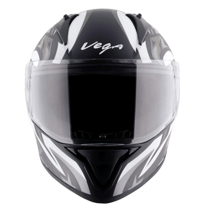 Vega Bolt Speedx ISI and DOT Certified Full Face Helmet for Men with Clear Visor