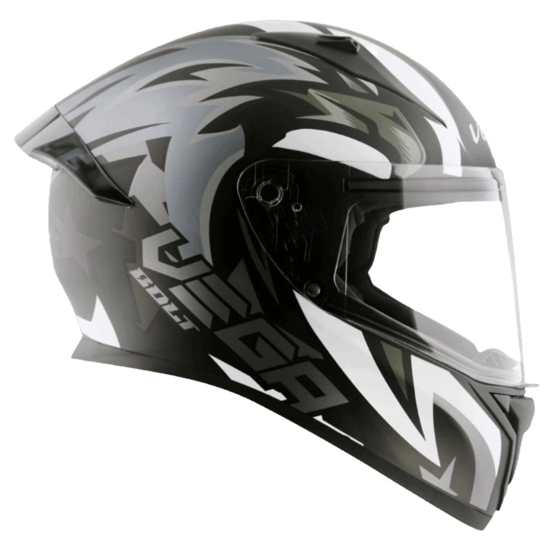 GUB Vega Bolt Speedx ISI and DOT Certified Full Face Helmet for Men with Clear Visor