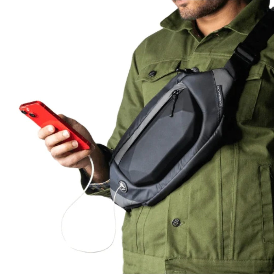 Carbonado Rock Waist Pouch - Black