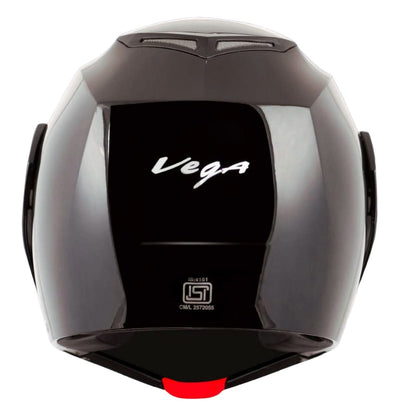 Vega Crux ISI Certified Flip-Up Helmet for Men and Women with Clear Visor