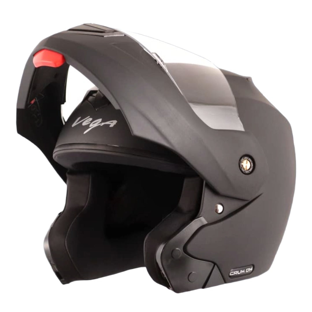GUB Vega Crux ISI Certified Flip-Up Helmet for Men and Women with Clear Visor