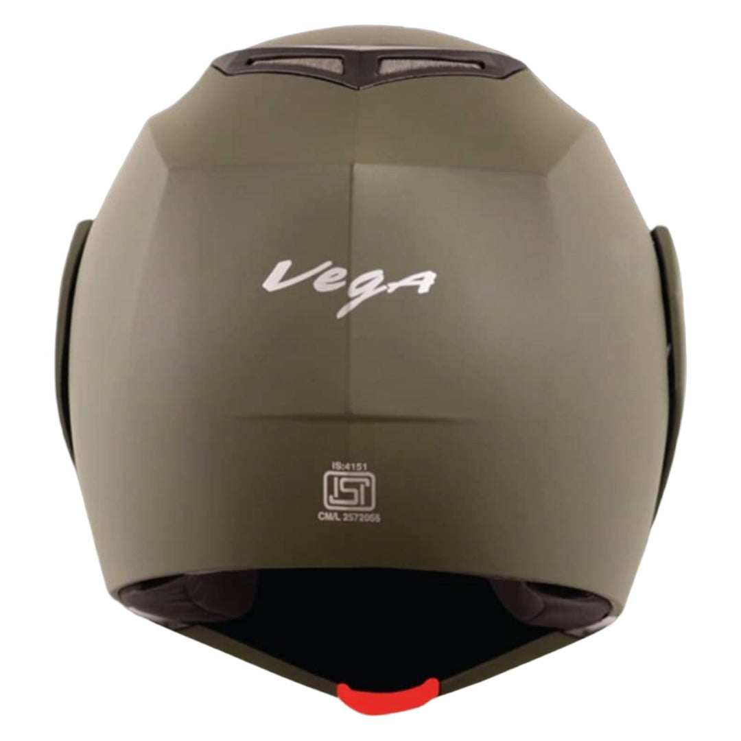 GUB Vega Crux ISI Certified Flip-Up Helmet for Men and Women with Clear Visor