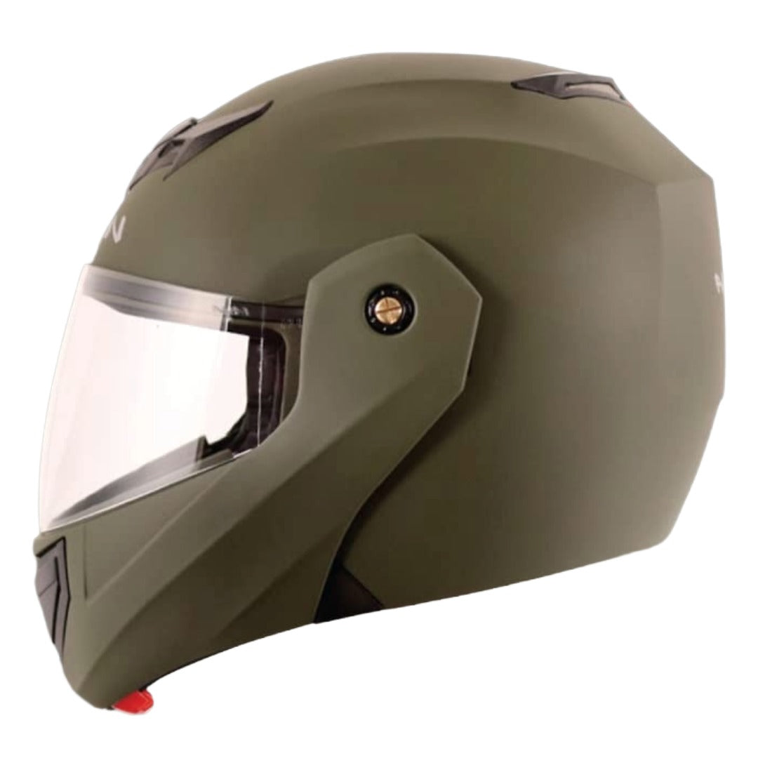 GUB Vega Crux ISI Certified Flip-Up Helmet for Men and Women with Clear Visor