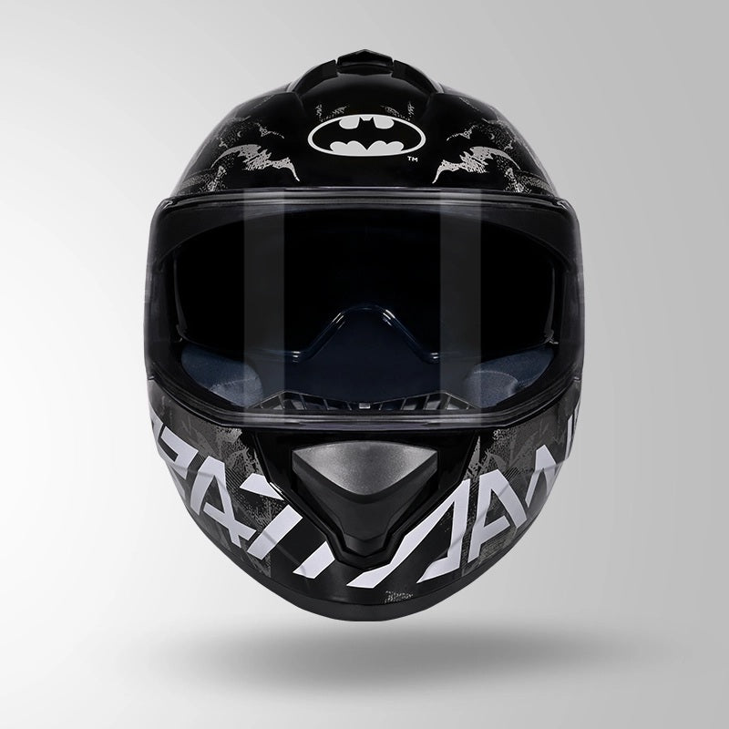 GUB STUDDS DRIFTER BATMAN EDITION HELMET WITH DUAL VISOR ISI AND DOT CERTIFICATION