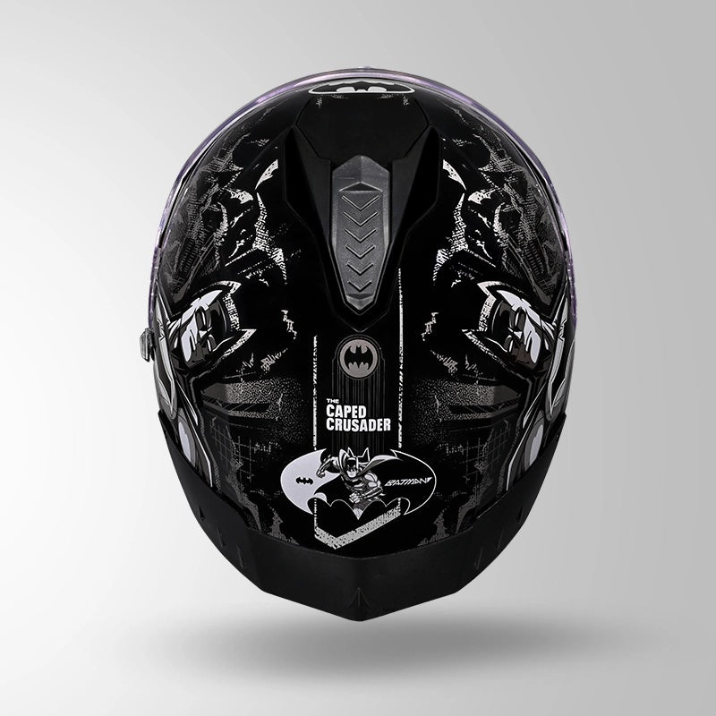 GUB STUDDS DRIFTER BATMAN EDITION HELMET WITH DUAL VISOR ISI AND DOT CERTIFICATION