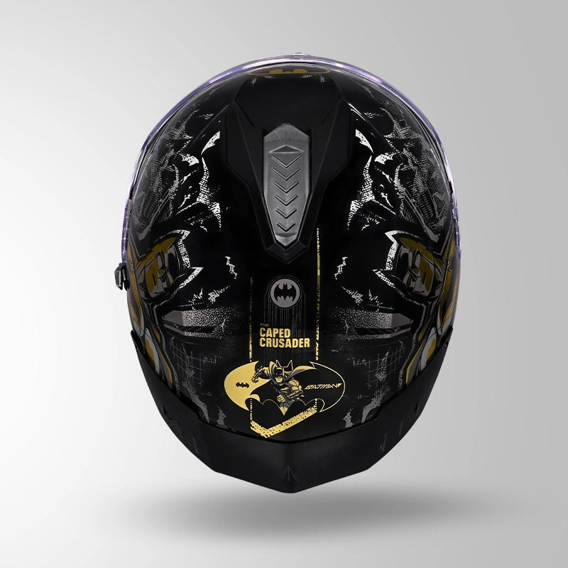 GUB STUDDS DRIFTER BATMAN EDITION HELMET WITH DUAL VISOR ISI AND DOT CERTIFICATION