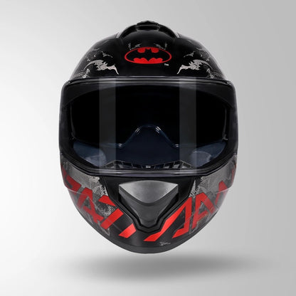 STUDDS DRIFTER BATMAN EDITION HELMET WITH DUAL VISOR ISI AND DOT CERTIFICATION