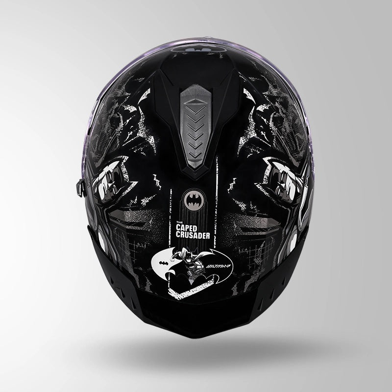 GUB STUDDS DRIFTER BATMAN EDITION HELMET WITH DUAL VISOR ISI AND DOT CERTIFICATION
