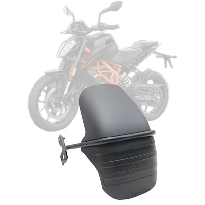 Type 2 Tyre Hugger for KTM Duke 250 & 390 BS6 | Rear Mudguard Splash Guard | Plastic With Metel Clamp| Black