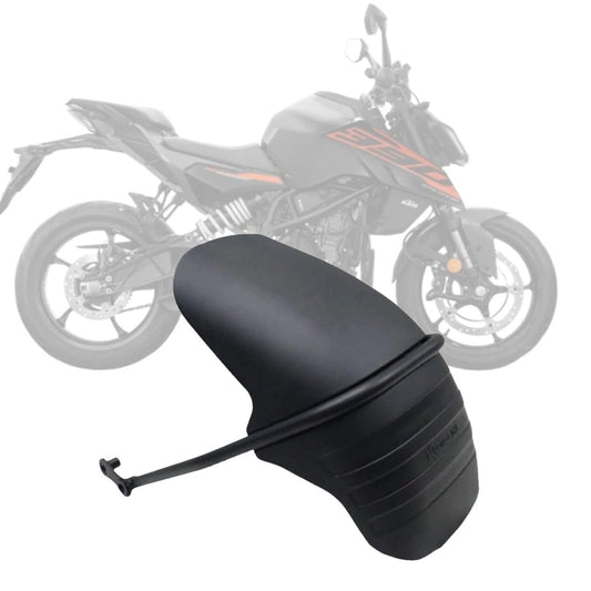 Type 2 Rear Tyre Hugger for KTM Duke 390/250 Gen 3 | Mudguard Splash Guard with Metal Clamp | Durable Plastic Build | Easy Installation | Black
