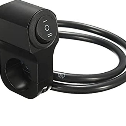 PVC Handlebar 2-Way Switch ATV Light Switch Waterproof PVC Plastic Toggle Switch for Motorcycle Light Bike Light Spotlight 7/8"(22MM) 1 Pc