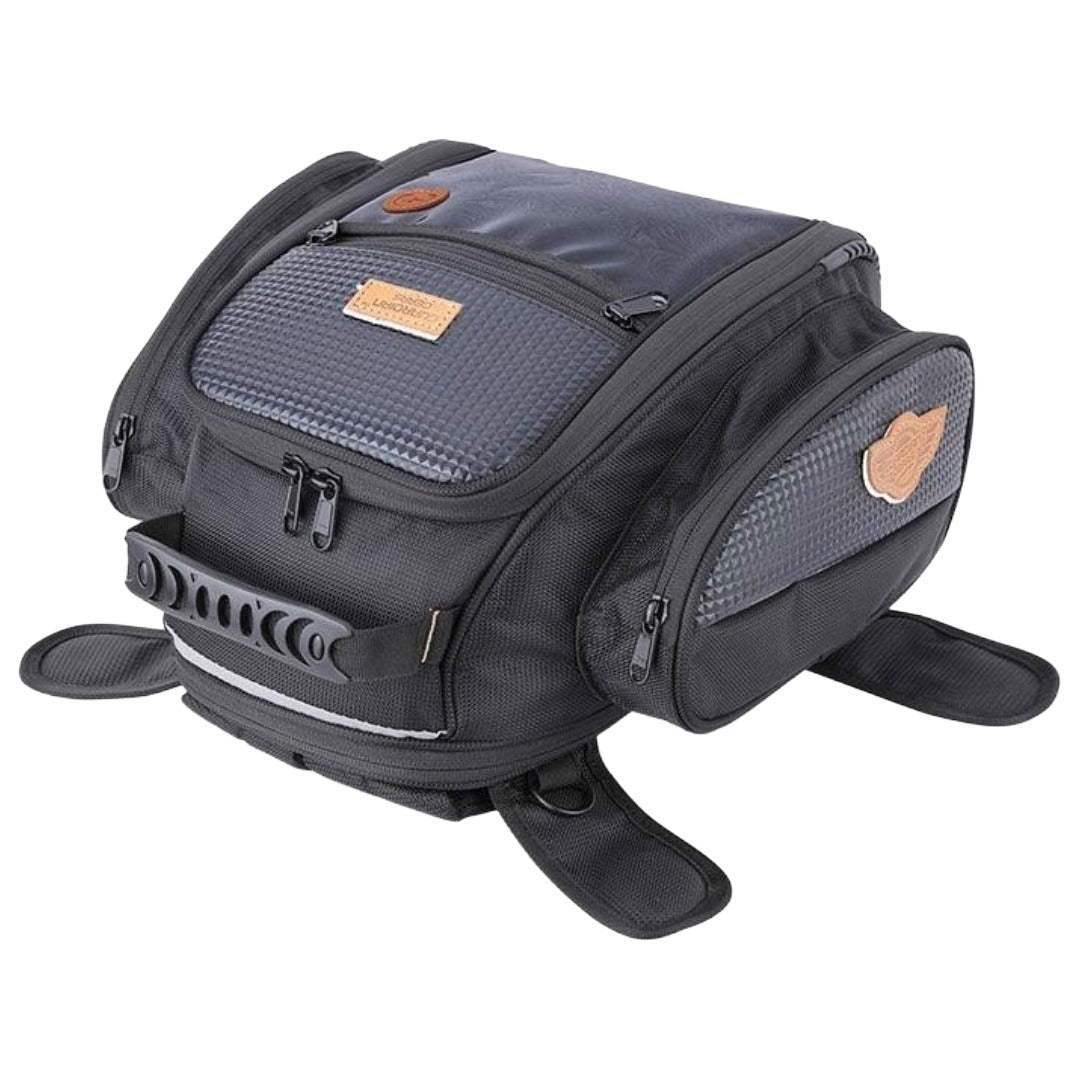 GUARDIANGEARS Jaws 28L Magnetic Tank Bag with Waterproof Rain Cover for All Motorcycles with Metal Tank from 100CC to 1000CC