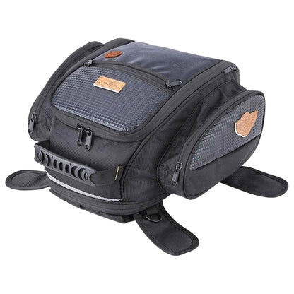 GUARDIANGEARS Jaws 28L Magnetic Tank Bag with Waterproof Rain Cover for All Motorcycles with Metal Tank from 100CC to 1000CC