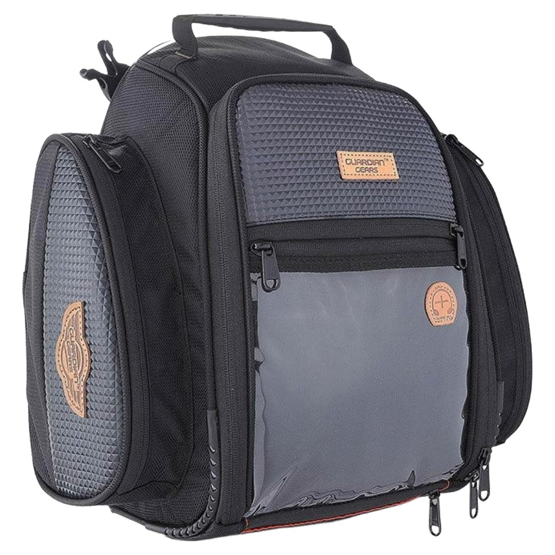 GUARDIANGEARS Universal 28L (Not-Magnetic) Tank Bag with Rain Cover for All Motorcycles with Fuel Cap in Center from 100CC to 1000CC | Nylon