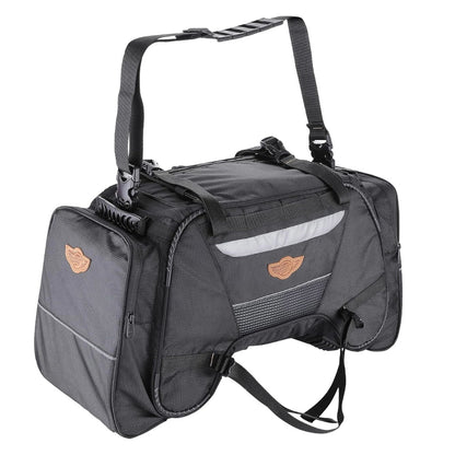 GUARDIANGEARS Rhino Mini 50L Tail Bag with Rain Cover fits on All Motorcycles from 100CC to 1000CC, Polyester