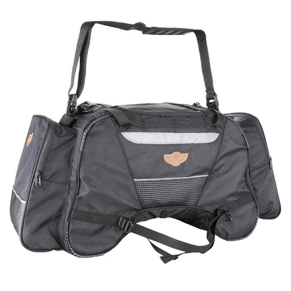 GUARDIANGEARS Rhino 70L Tail Polyester Bag with Rain Cover for All Motorcycles from 100CC to 1000CC