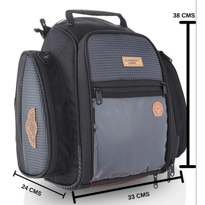GUARDIANGEARS Jaws 28L Magnetic Tank Bag with Waterproof Rain Cover for All Motorcycles with Metal Tank from 100CC to 1000CC