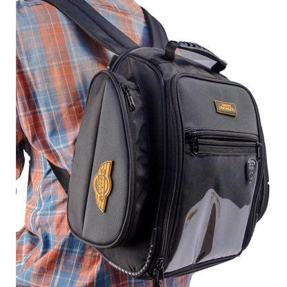 GUARDIANGEARS Jaws 28L Magnetic Tank Bag with Waterproof Rain Cover for All Motorcycles with Metal Tank from 100CC to 1000CC
