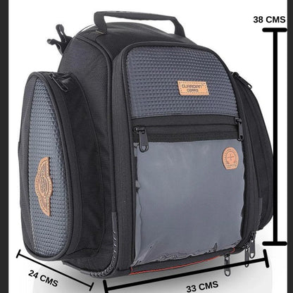 GUARDIANGEARS Universal 28L (Not-Magnetic) Tank Bag with Rain Cover for All Motorcycles with Fuel Cap in Center from 100CC to 1000CC | Nylon