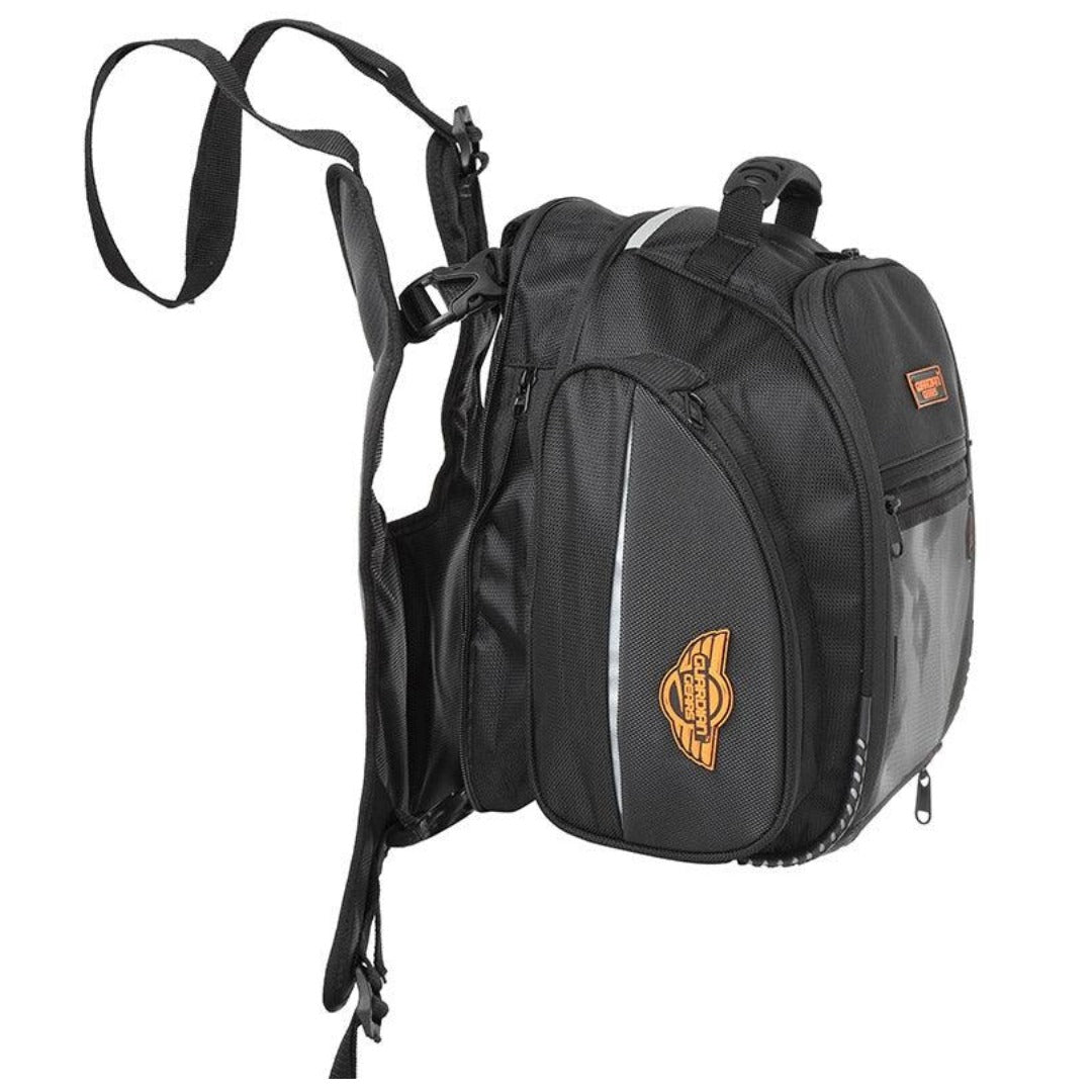 GUARDIANGEARS Universal 28L (Not-Magnetic) Tank Bag with Rain Cover for All Motorcycles with Fuel Cap in Center from 100CC to 1000CC | Nylon