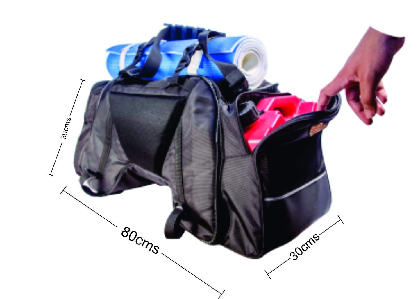 GUB GUARDIANGEARS Rhino 70L Tail Polyester Bag with Rain Cover for All Motorcycles from 100CC to 1000CC