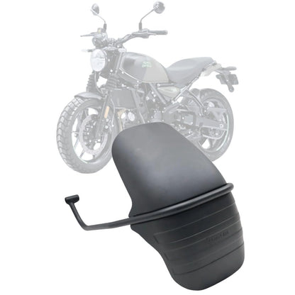 Type 2 Tyre Hugger Rear Mudguard for Royal Enfield Guerrilla 450 – Heavy Duty Plastic Splash Guard with Metal Clamp, Easy Install, Black