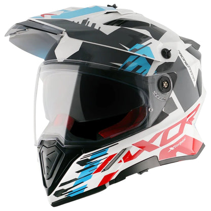 AXOR X-Cross X1 Dual Visor ISI ECE DOT Certified Full Face Dual visor Sport Peak Off Road Helmet