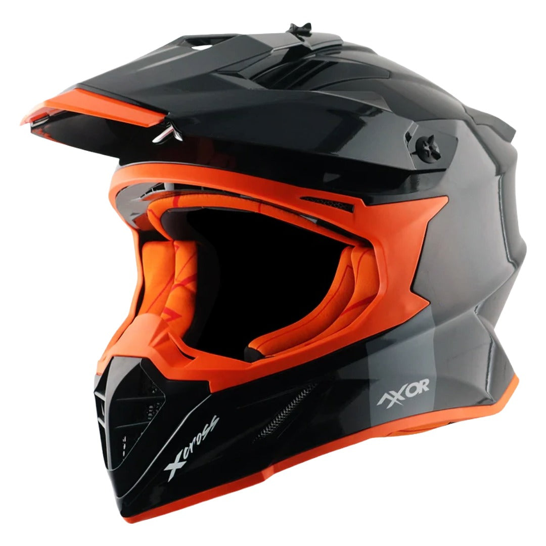 Axor X Cross ISI ECE DOT Certified Full Face Dual Sport Peak Off Road Helmet for Men and Women