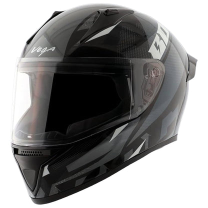 Vega Bolt Macho Black Grey Helmet
