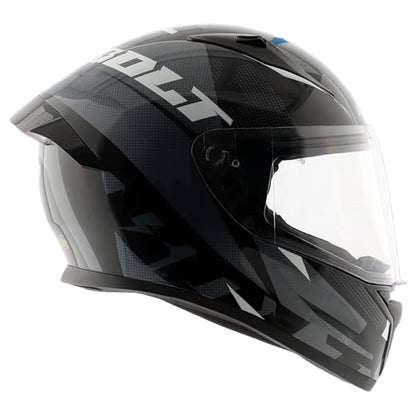Vega Bolt Macho Black Grey Helmet