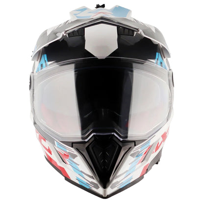AXOR X-Cross X1 Dual Visor ISI ECE DOT Certified Full Face Dual visor Sport Peak Off Road Helmet