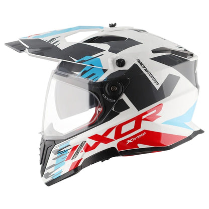 AXOR X-Cross X1 Dual Visor ISI ECE DOT Certified Full Face Dual visor Sport Peak Off Road Helmet