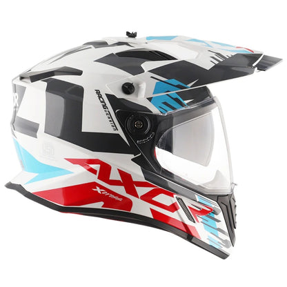 AXOR X-Cross X1 Dual Visor ISI ECE DOT Certified Full Face Dual visor Sport Peak Off Road Helmet
