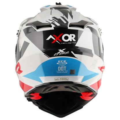 AXOR X-Cross X1 Dual Visor ISI ECE DOT Certified Full Face Dual visor Sport Peak Off Road Helmet