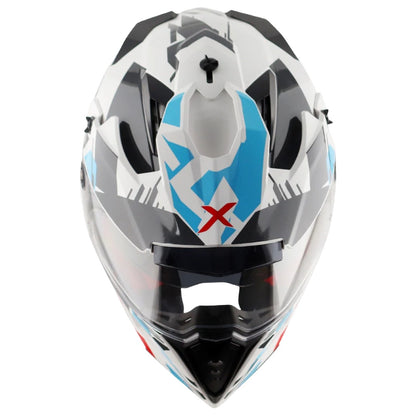 AXOR X-Cross X1 Dual Visor ISI ECE DOT Certified Full Face Dual visor Sport Peak Off Road Helmet