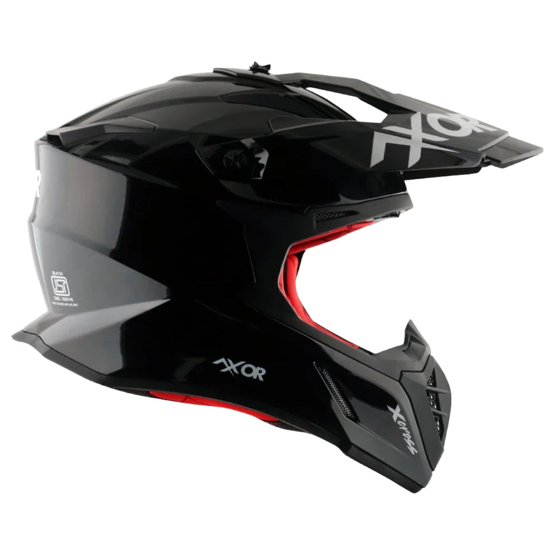 Axor X Cross ISI ECE DOT Certified Full Face Dual Sport Peak Off Road Helmet for Men and Women