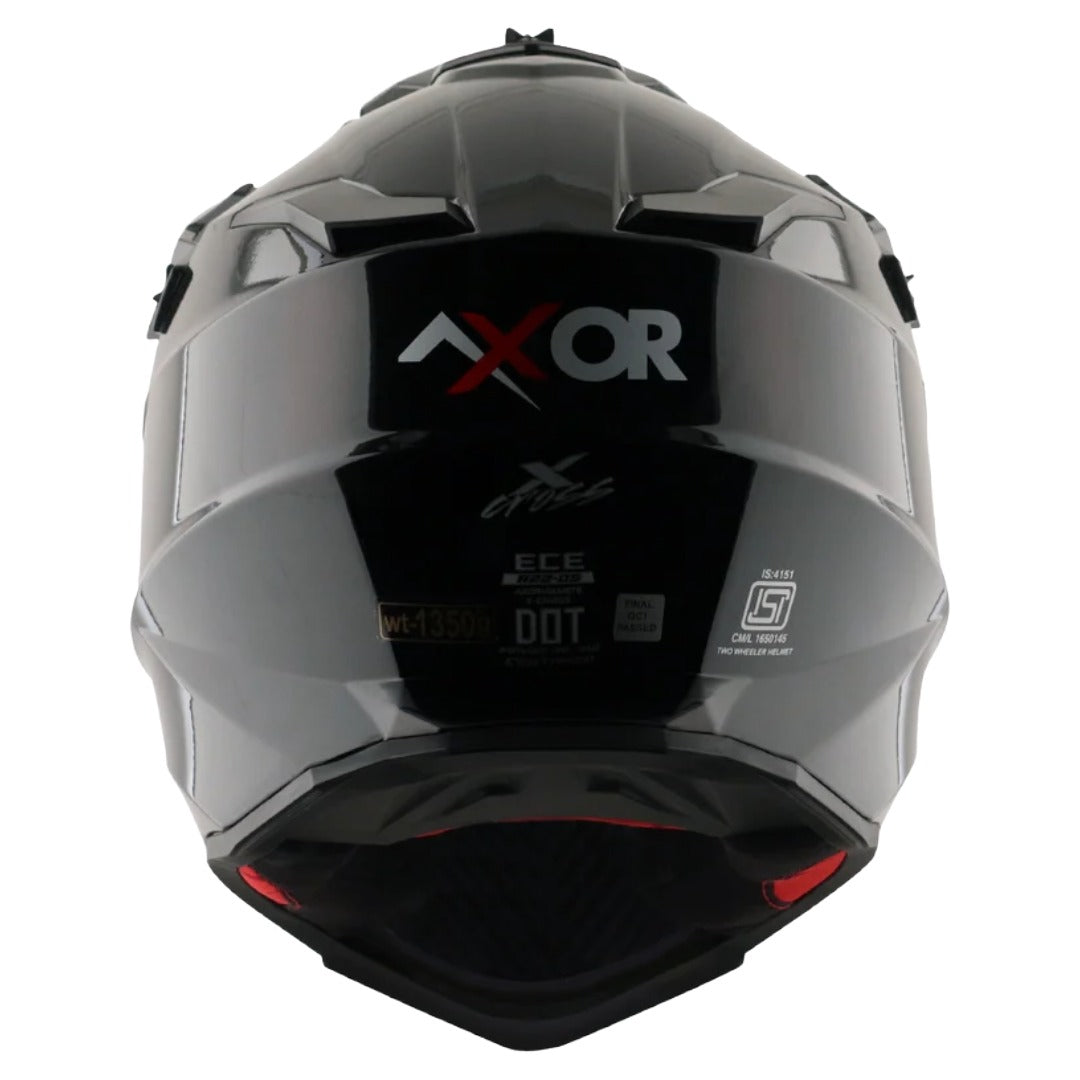 Axor X Cross ISI ECE DOT Certified Full Face Dual Sport Peak Off Road Helmet for Men and Women