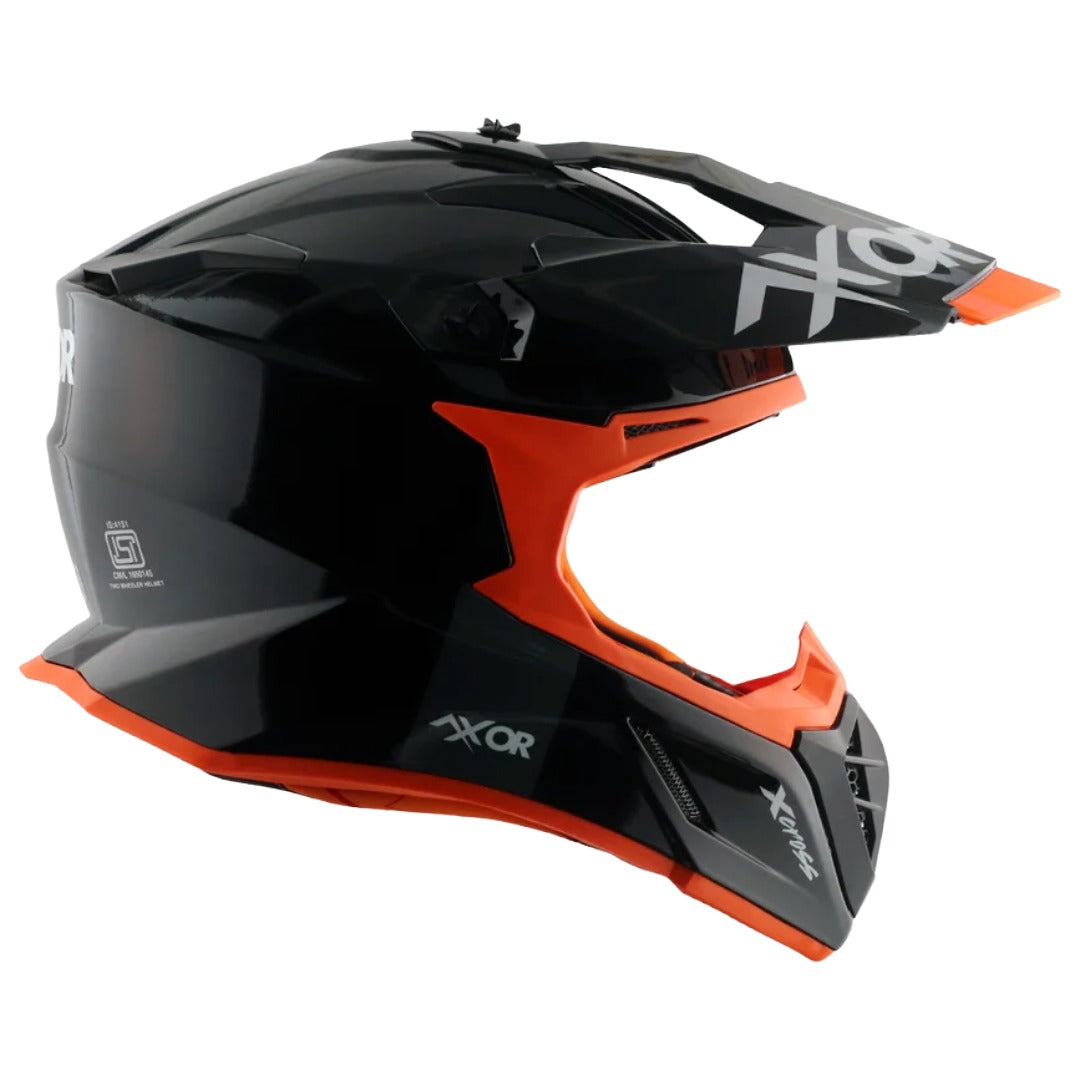 Axor X Cross ISI ECE DOT Certified Full Face Dual Sport Peak Off Road Helmet for Men and Women