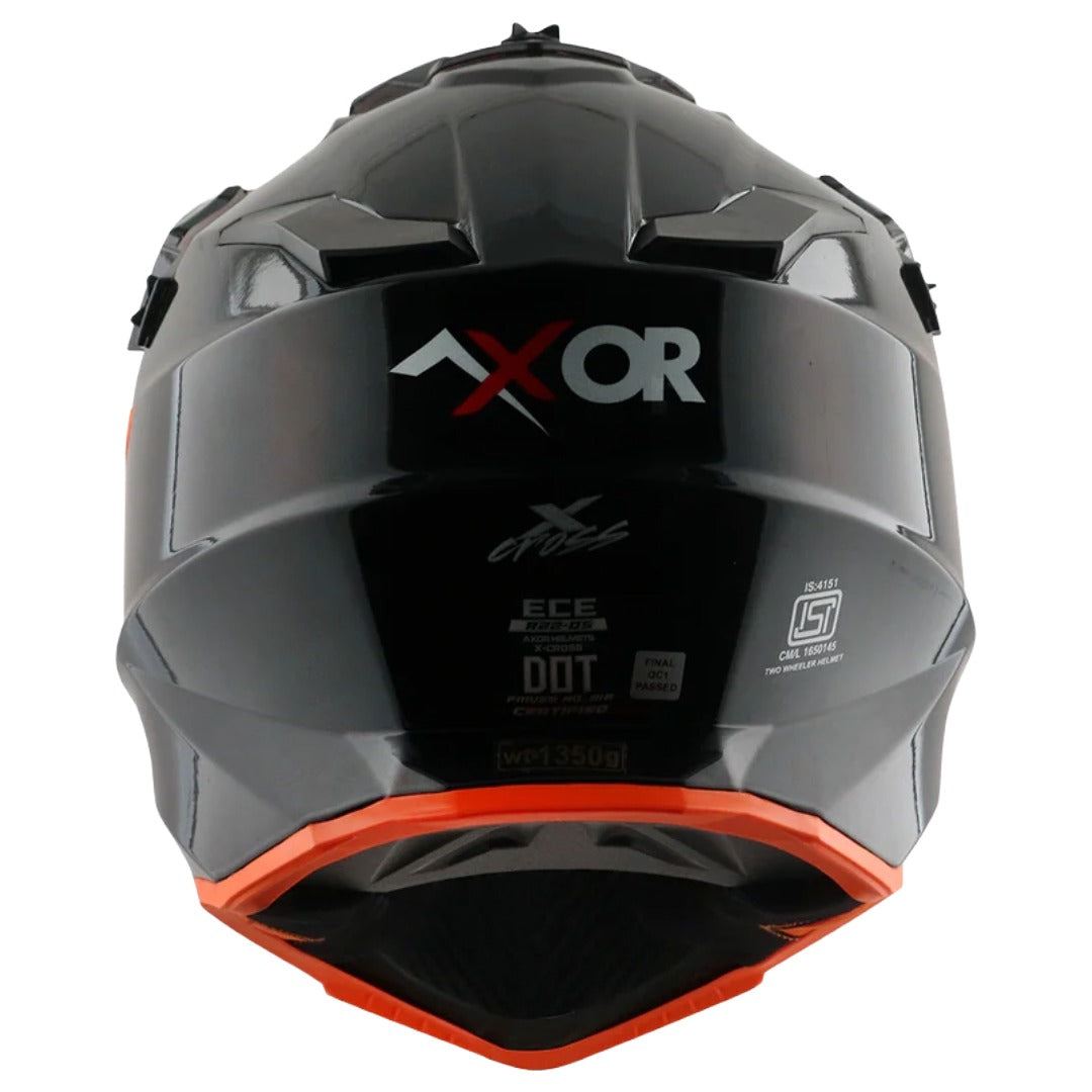 Axor X Cross ISI ECE DOT Certified Full Face Dual Sport Peak Off Road Helmet for Men and Women